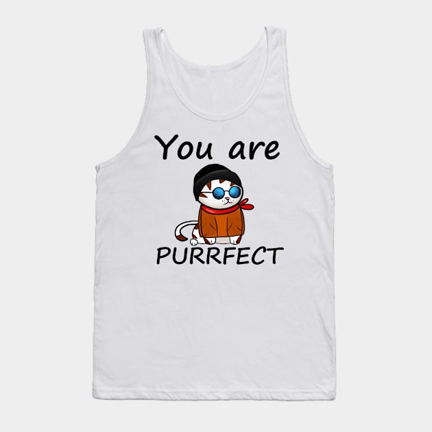 You're purrfect #catdrawing Tank Top by BeccaKen Designs